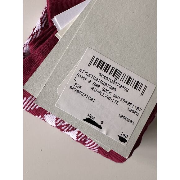 Burberry 3 Bar Socks Ripple/White L (11-12 US / 41-42 Euro) 8079927 NWT $140 - Picture 8 of 9